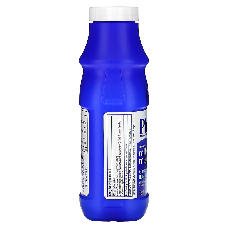 Lait de magnésie saline laxative originale 12 fl oz (355 ml) Philips
