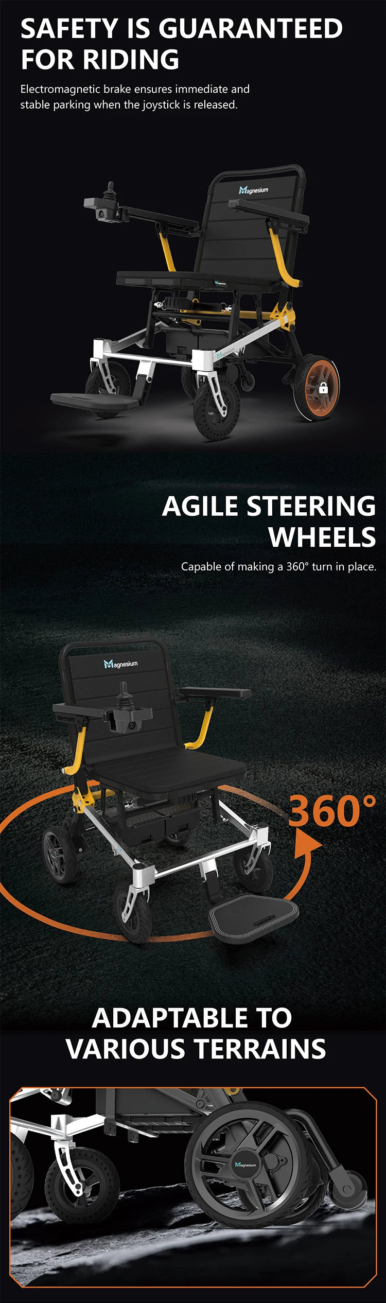 MagnesiumAir Lightweight Folding Mobility Electric Scooter (12 KG)
