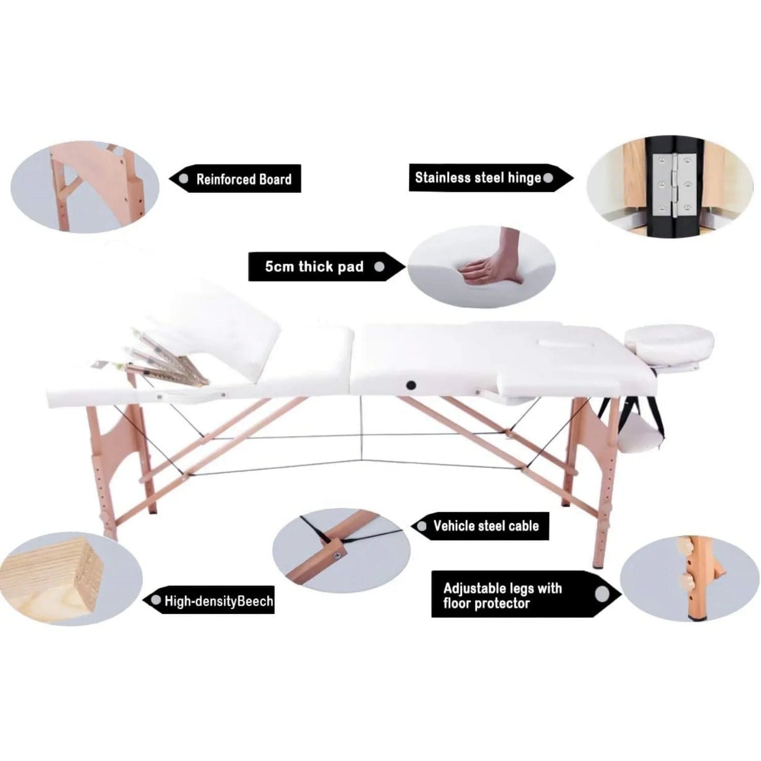 Tragbarer Massage -Tisch faltbarer Welzo