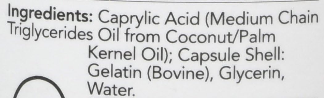 NOW Foods Caprylic Acid, 600mg - 100 softgels