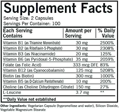 B -Complex с коензими R5P & P5P, 200 капсули - Kirkman Labs (HypoAllergenic)