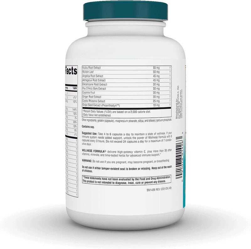 Wellness Formula, Herbal Defense Complex- 240 Capsules - Source Naturals