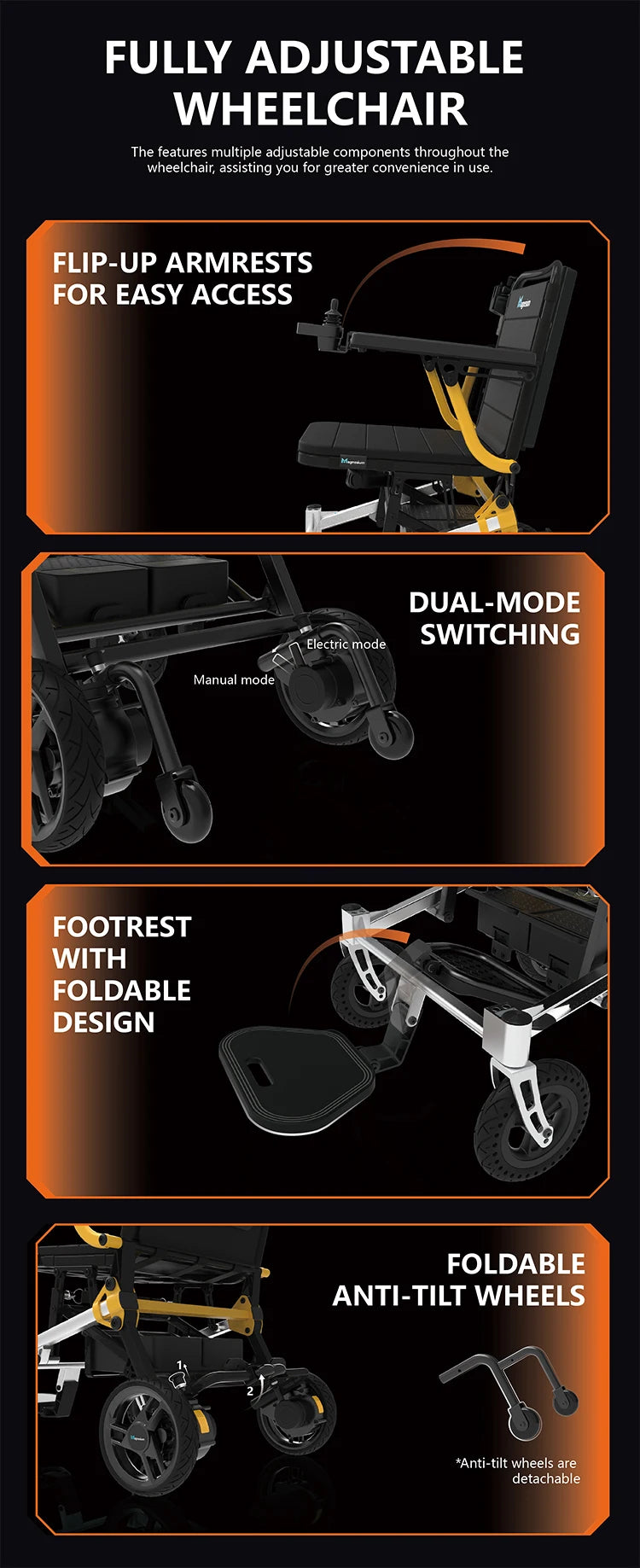 MagnesiumAir Lightweight Folding Mobility Electric Scooter (12 KG)