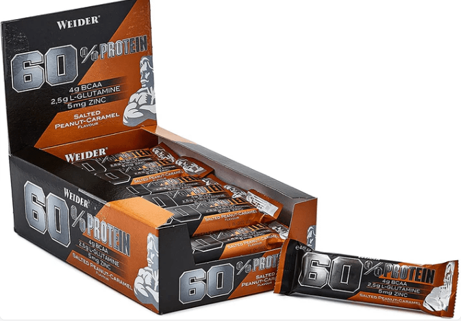 Weider 60% proteinový bar - 24 x 45g