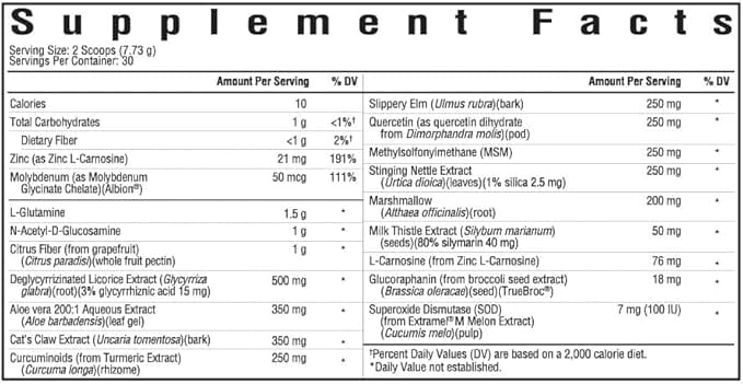 GI optimal plus poudre, pêche, 7 oz (206g) - recherche de santé