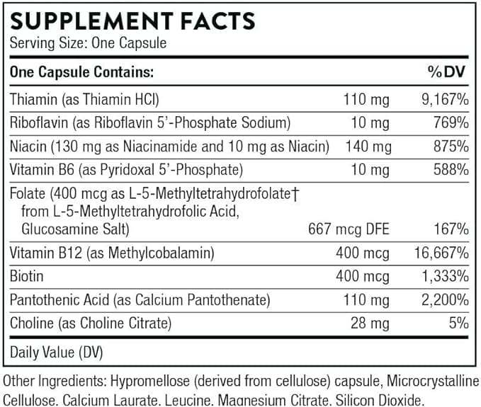 Basic B Complex - 60 Veg Caps - Thorne Research