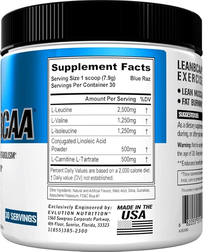 Evlution voeding lean bcaa stimulerend middel gratis 237 gram