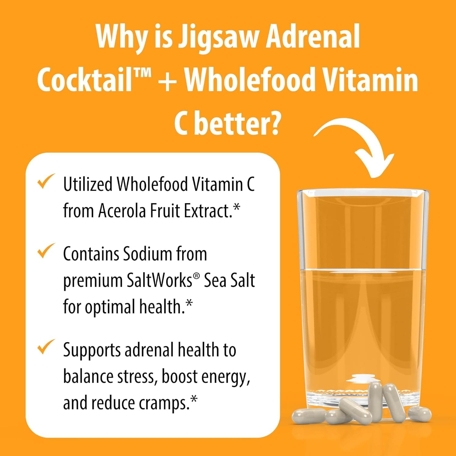 Cocktail surrénalien ™ + Vitamine C aliment entièrement