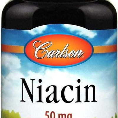 Niacin 50 mg 300 Tablets - Carlson Labs