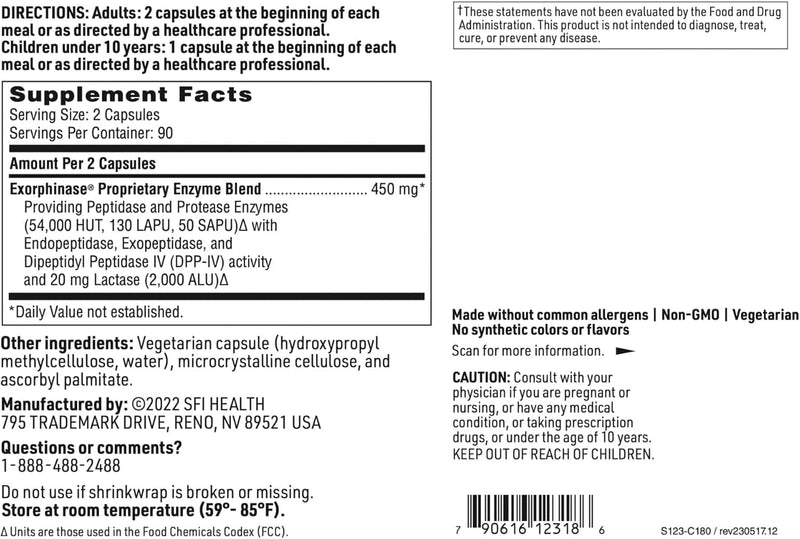 Capsules Serenaid 180 - Klaire Labs (SFI Health)