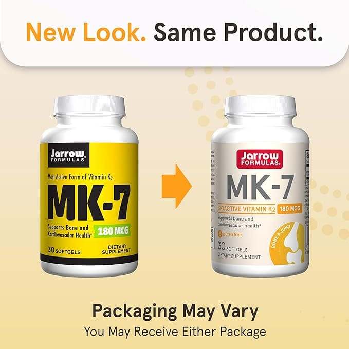 MK -7 (vitamina K2) 180mcg - 30 Softgels - Jarrow Fórmulas