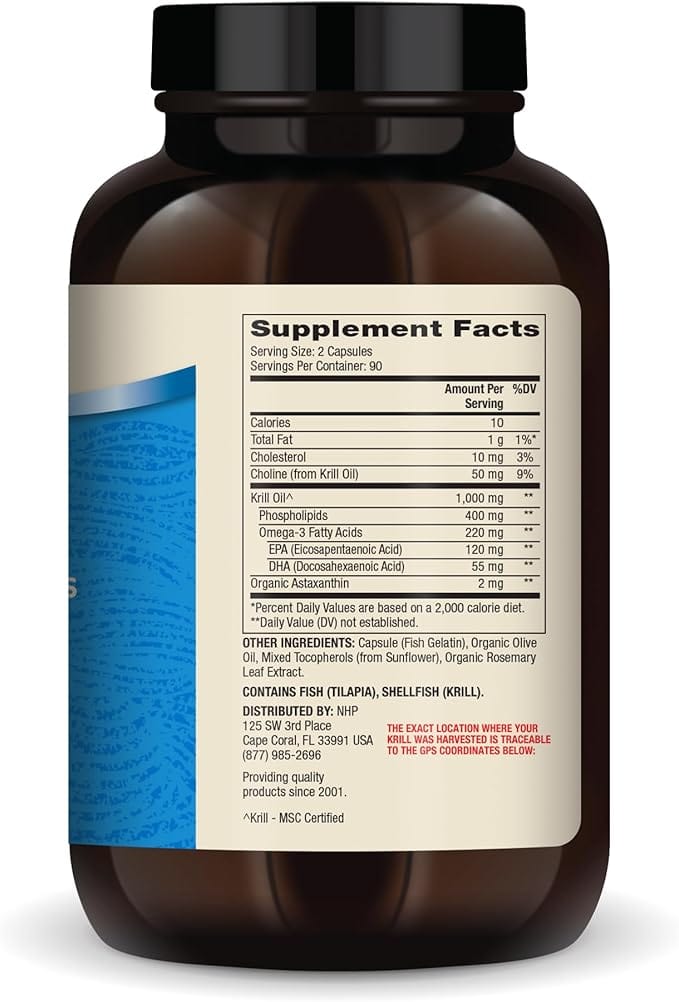 Aceite Krill Antártico, 180 cápsulas - Dr. Mercola