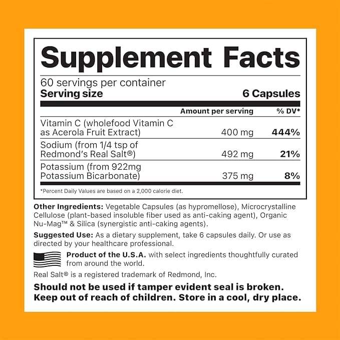 Cocktail surrénalien ™ + Vitamine C aliment entièrement