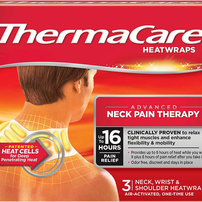 Therma - Care Heat Wrap Neck, Shoulder & Wrist Pack of 3