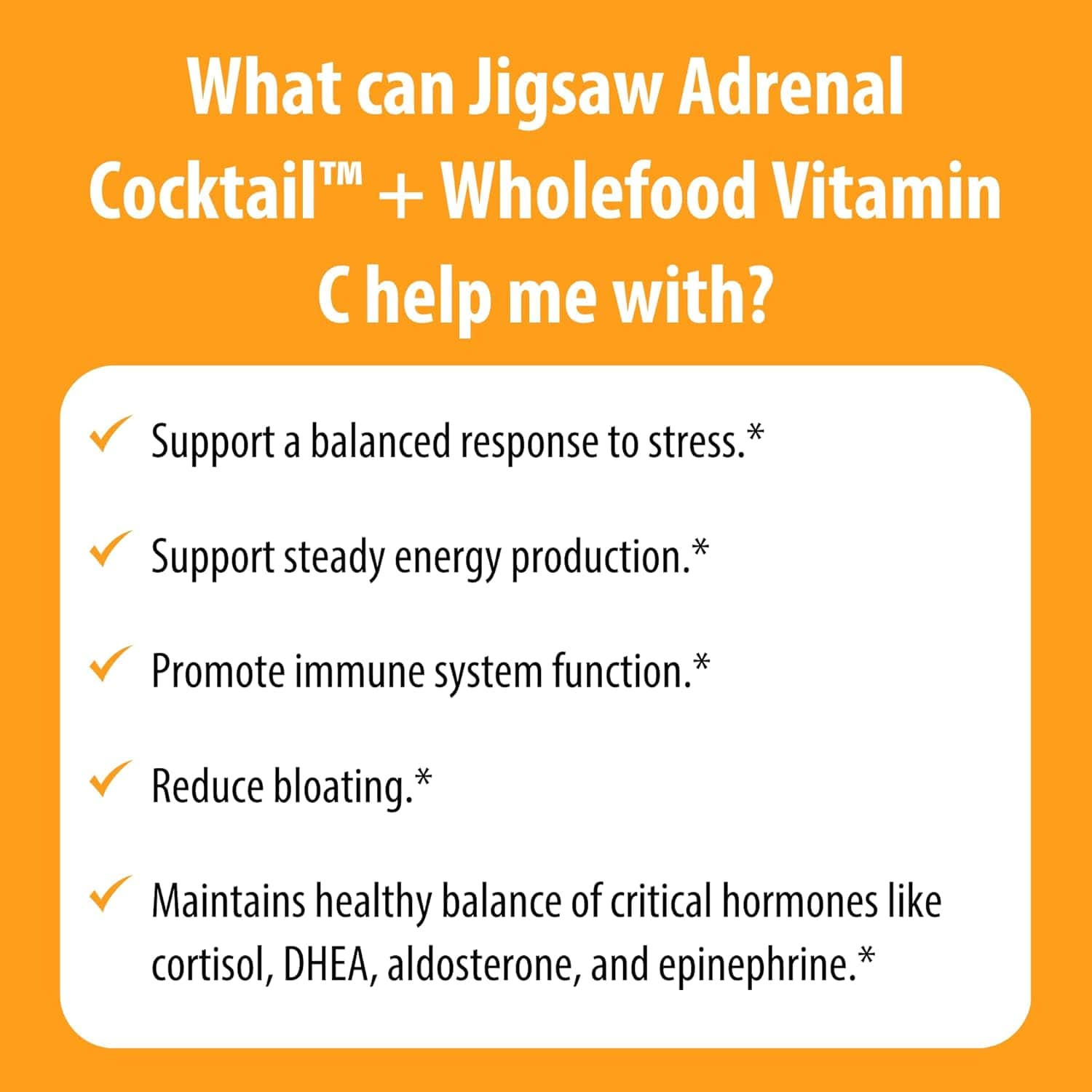 Cocktail surrénalien ™ + Vitamine C aliment entièrement