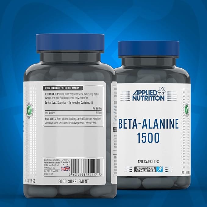 Zastosowane odżywianie beta-alanina 1500 mg 120 warzyków warzywnych