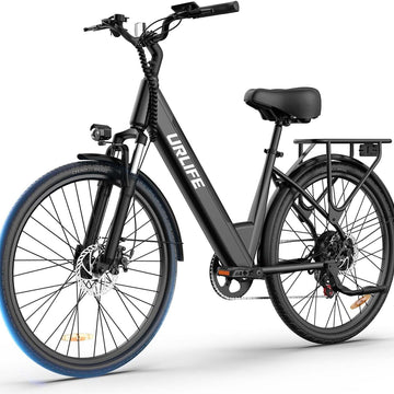 26 "Elektrické horské/městské kolo pro dospělé, 36V 13AH odnímatelná baterie, 250 W motor, 7-rychlostní, LCD displej, přední odpružení, až 80 km rozsah