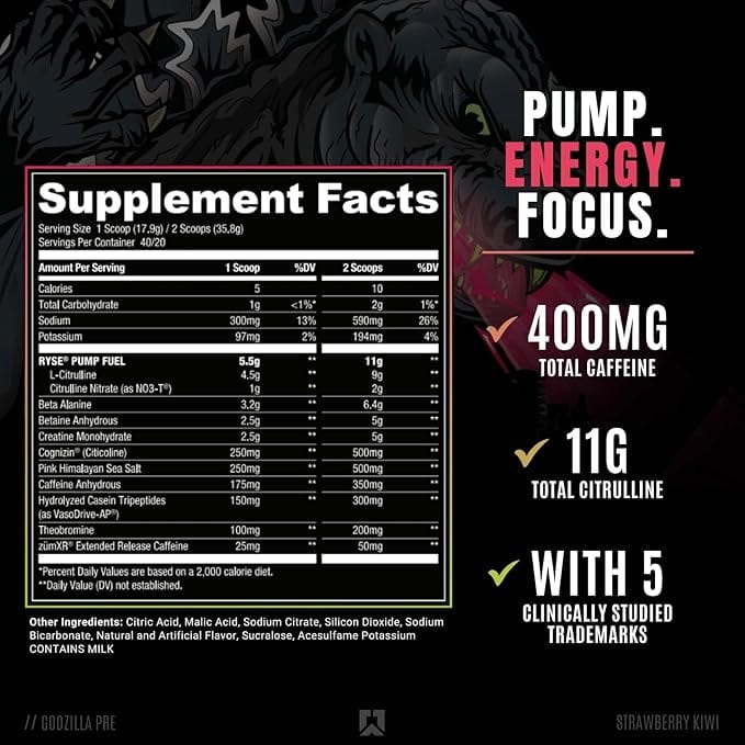 Ryse Godzilla pre-workout