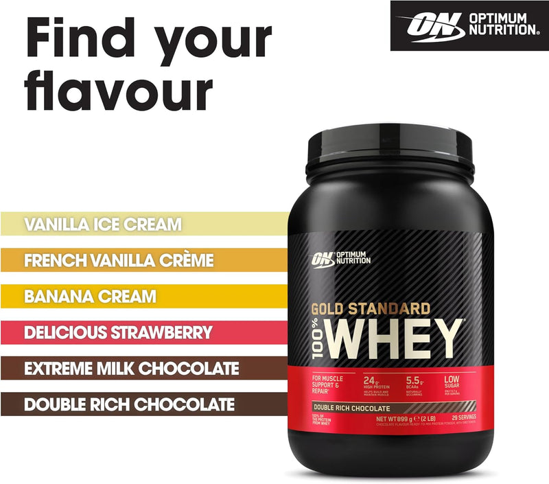 Optimum Nutrition 100% Whey Protein Protein Powder for Muscle Growth & Recovery