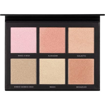 LaRoc Pro Cosmic Kisses 6 Shade Highlighter Bronzer and Blusher Palette Makeup Cosmetic Beauty Face MUA Pressed Powder Colour Professional Palette