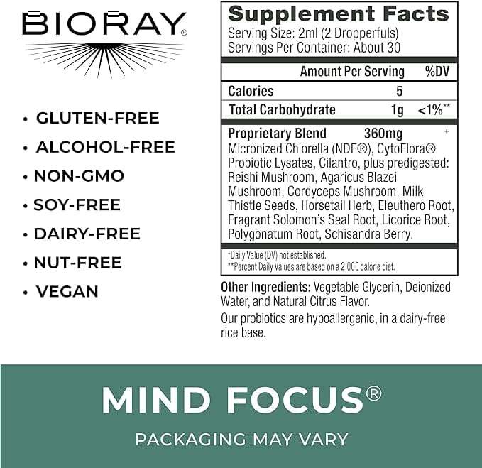 Mind Focus (anteriormente celo mental) - 2 fl oz - bioray