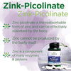 Picolinate de zinc 22 mg (60 capsules) - Swanson