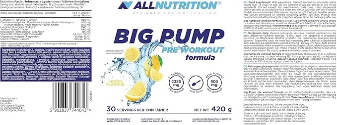 Allnutrition Big Pump – 420 Grams