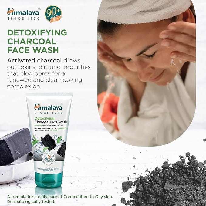 Himalaya De-toxifying Charcoal Face Wash - 150 ml