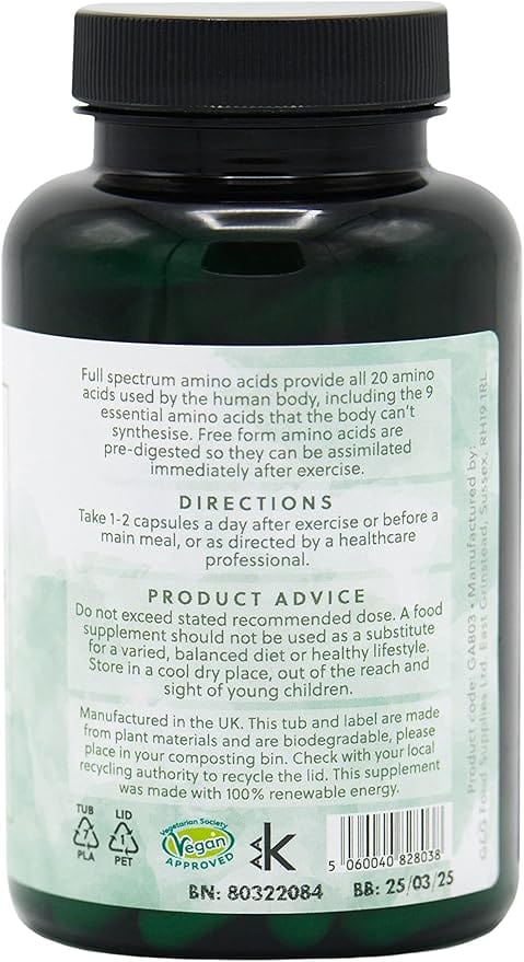 Aminokwasy pełnego spektrum 120 kapsułek - witaminy GG