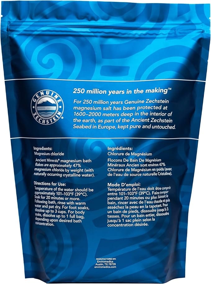 Magnesiumvlokken Mega Pouch 3.6kg - Oude mineralen