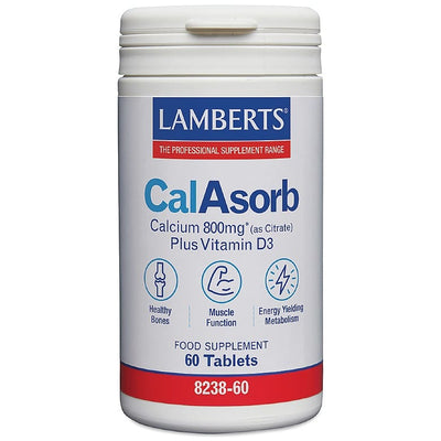 CalAsorb® - Calcium (citrate) 800mg, 60 tabs - Lamberts