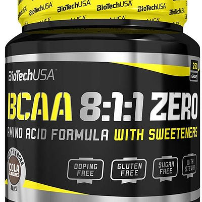 BioTechUSA BCAA 8:1:1 Zero, Blue Raspberry - 250 grams