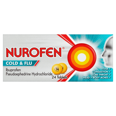 Nurofen Cold & Flu Tablets Pack of 24 - welzo