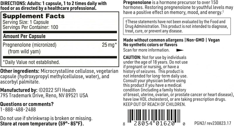 Gravidenolone (25 mg) 100 capsule vegetariane - Klaire Labs (SFI Health)