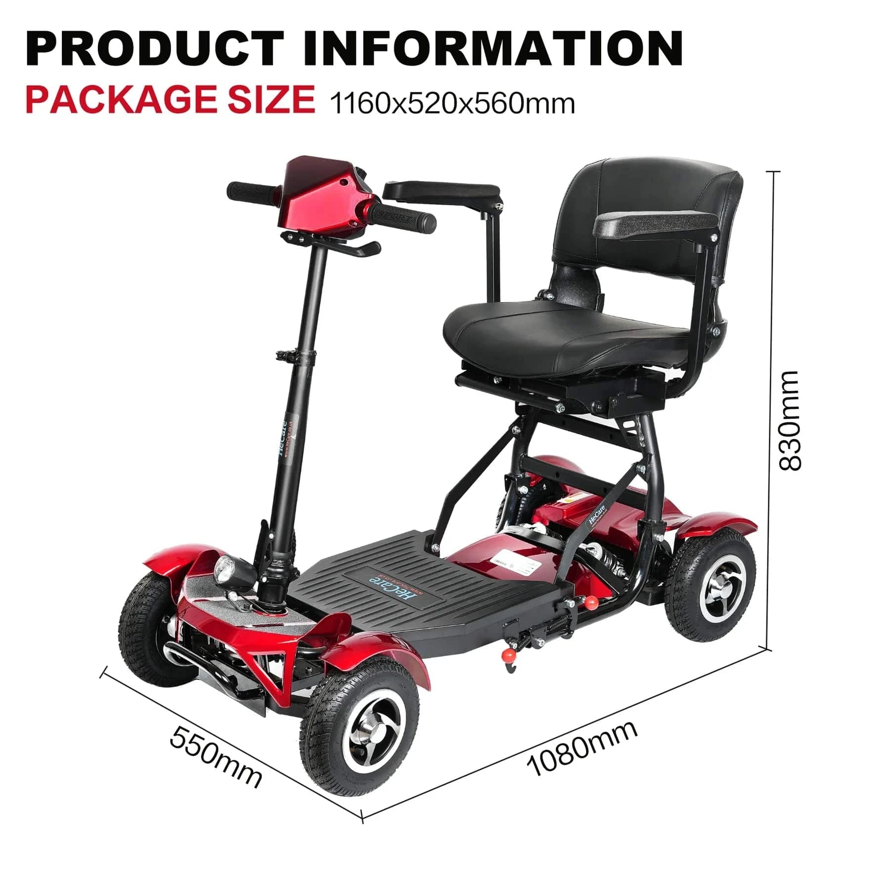MYMOBILTISTLE FALTBELEITEL Mobilität 4Wheel Scooter 40 km (Kopie)