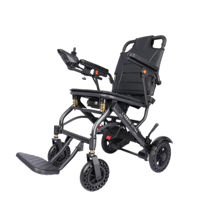 Welzo Carbon Ultra lehký 15kg skládací elektrický invalidní vozík