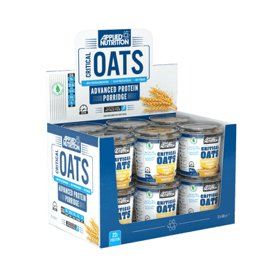 Applied Nutrition Critical Oats Protein Porridge 12x60g Golden Syrup