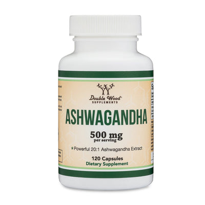 Double Wood Ashwagandha - 240 x 500 mg capsules - Welzo