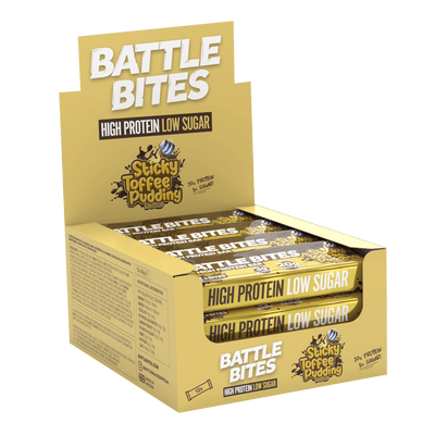 Battle Snacks Battle Bites 12x60g Sticky Toffee Pudding