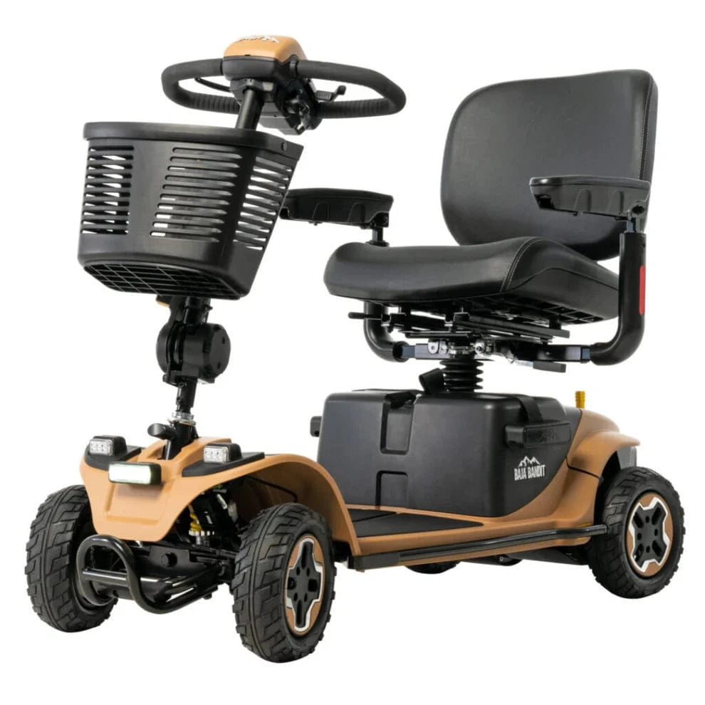 Baja Bandit Off-Road Mobility Scooter – 8 mph, 29 Mile Range, Lithium Battery & Suspension