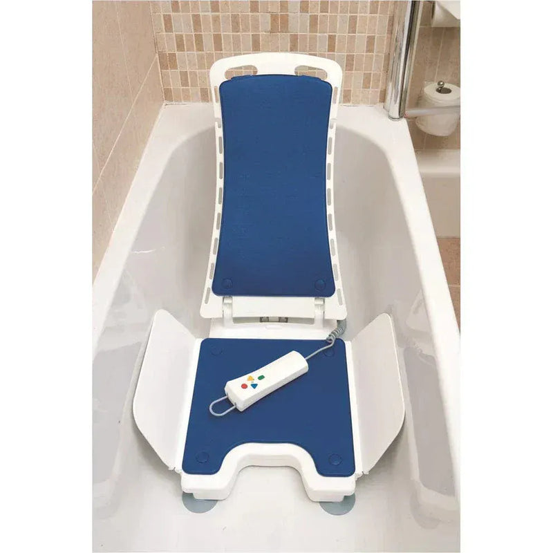 Bellavita Electric Bath Lift Chair – Reclining Bathlifter with Remote & Suction Grips for Easy Transfer