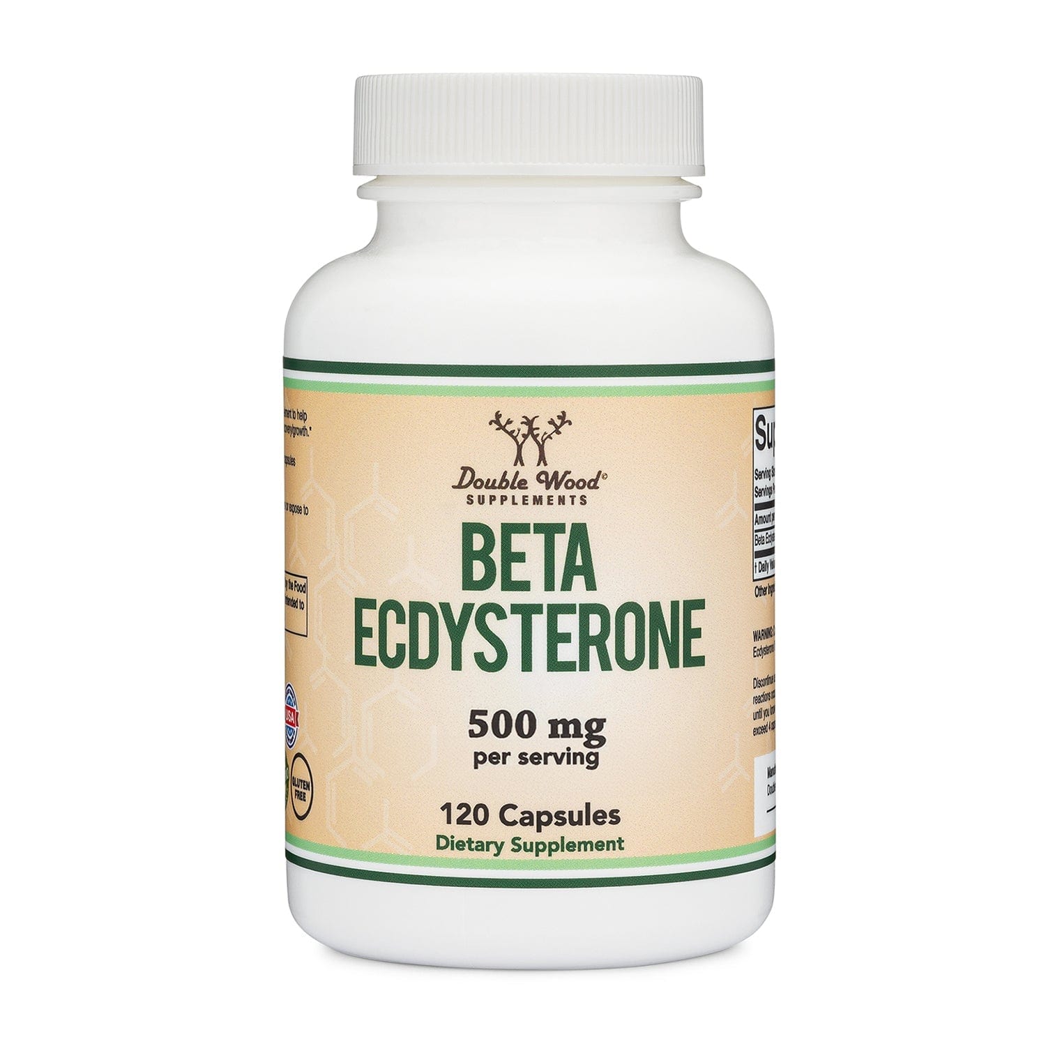 Double Wood Beta Ecdysterone - 120 x 500 mg capsules - Welzo