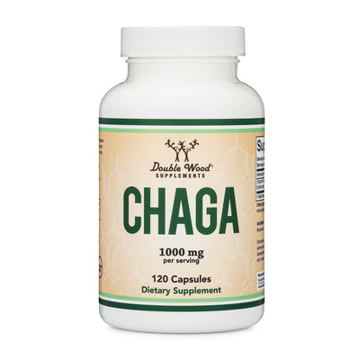 Double Wood Chaga Mushroom - 120 x 500 mg capsules - Welzo