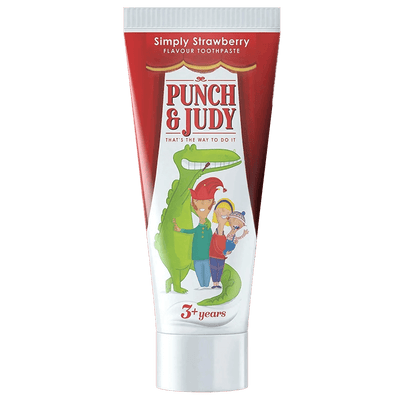 Punch & Judy Simply Strawberry Toothpaste 3+ Years 50ml - welzo
