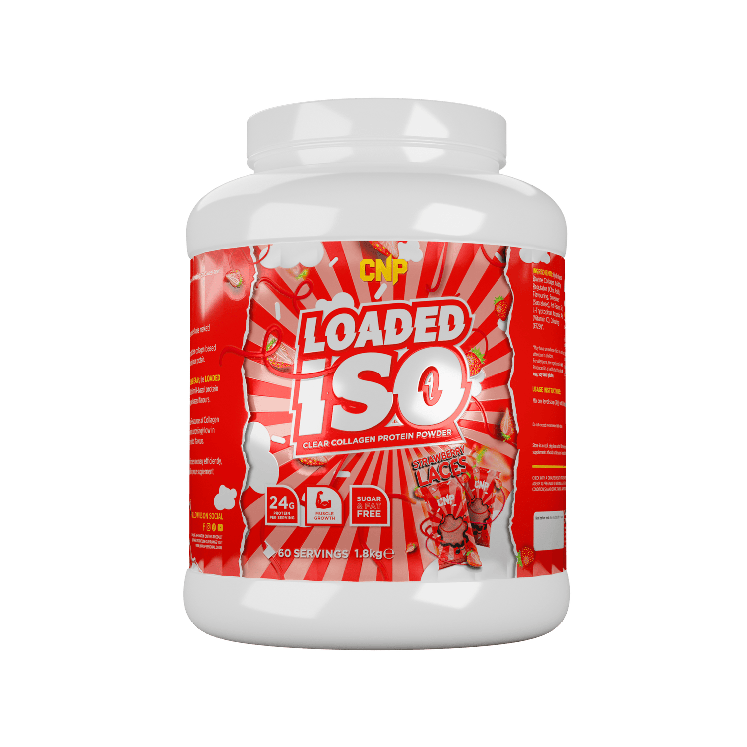 CNP Loaded Iso 1.8kg Strawberry Laces