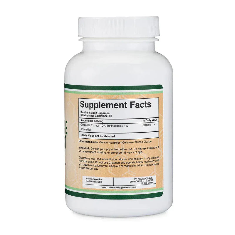 Extrait de cistanche à double bois - 120 x 250 mg de capsules