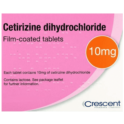 Cetirizine Dihydrochloride 10mg Tablets Pack of 30 - welzo
