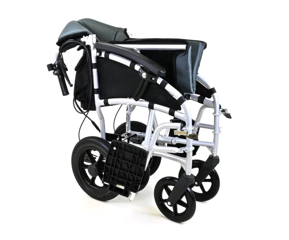 Power Push Sonic Controlled Electric Whearchair-ελαφρύ πτυσσόμενο με μπαταρία λιθίου, ταχύτητα 4mph, εύρος 10 μιλίων