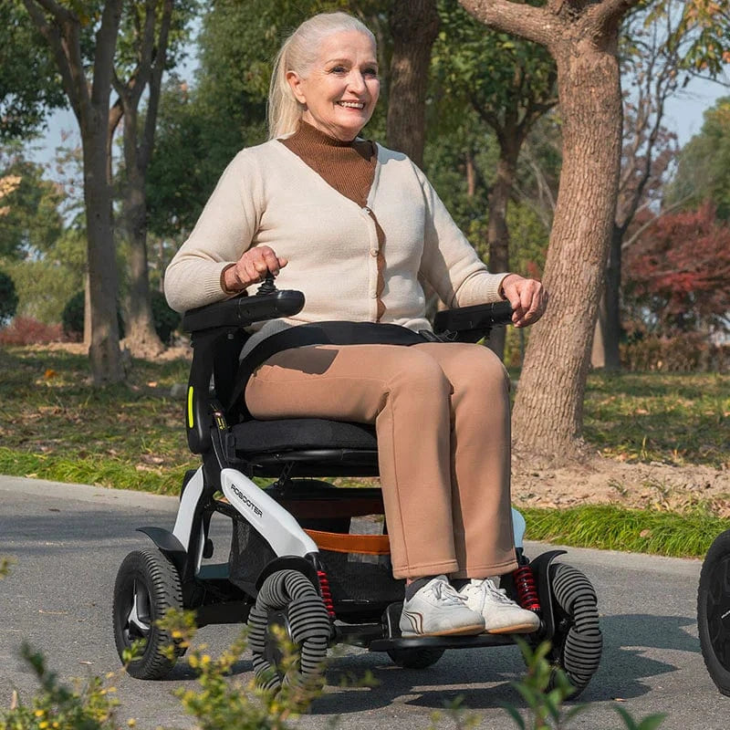 Robooter E60 Folding Powerchair – Omni-Wheel, All-Terrain, Long-Range Electric Wheelchair