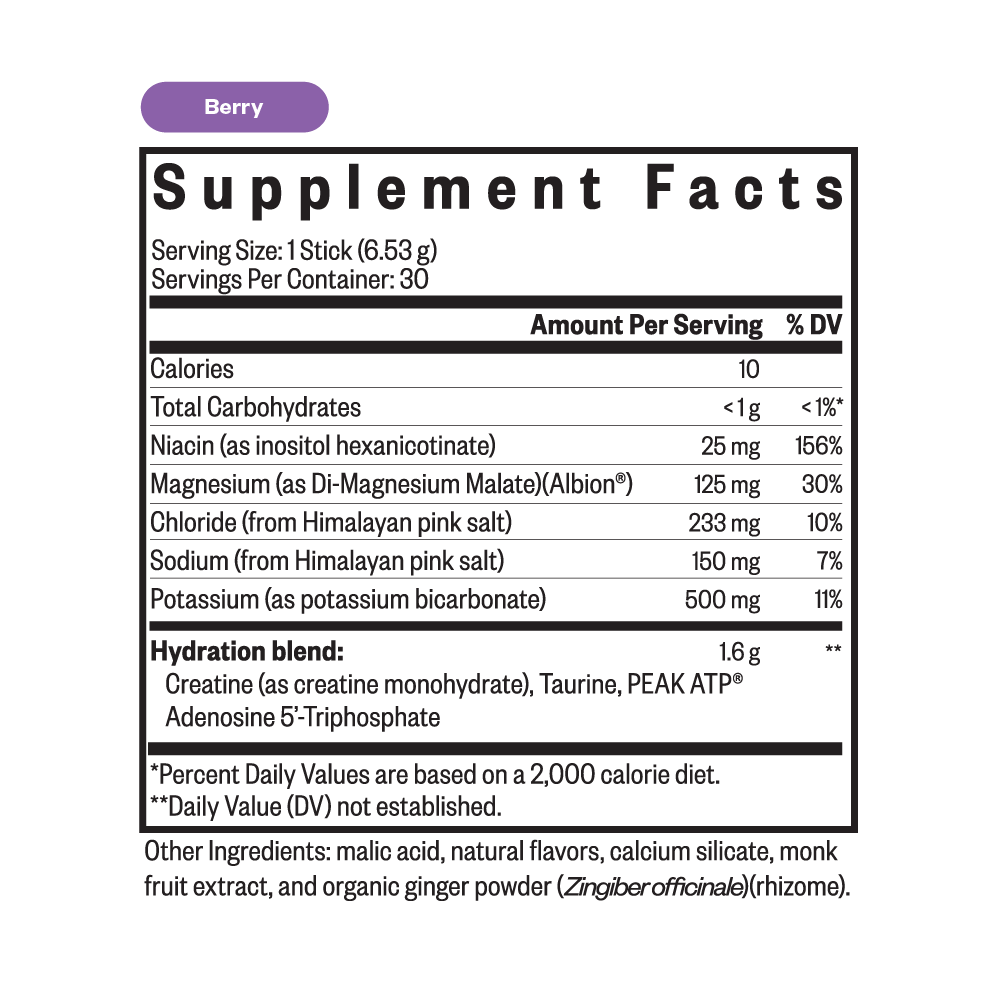 Optimal Electrolyte (BERRY) - 30 Sticks - Seeking Health